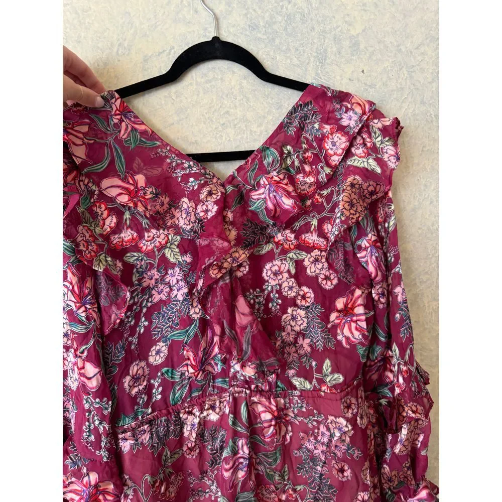 FOR LOVE‎ AND LEMONS BERRY FLORAL ROMPER